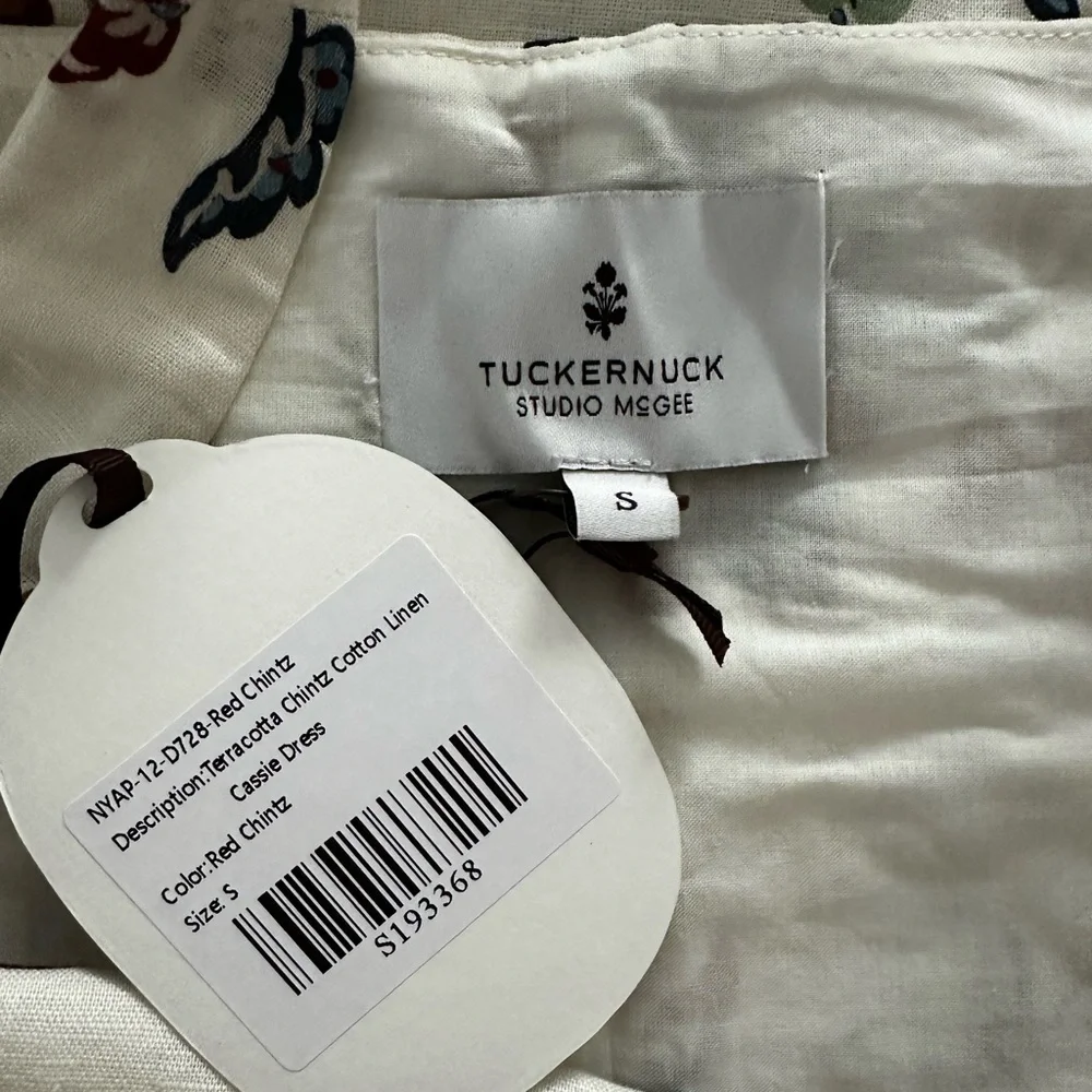 Tuckernuck x Studio McGee Chintz White and Red Dress - Size Small - Picture 10 of 11